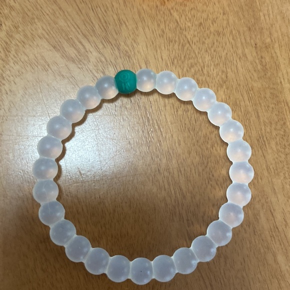 1 Orange Medium Lokai Bracelet + Green & Clear - Picture 3 of 7